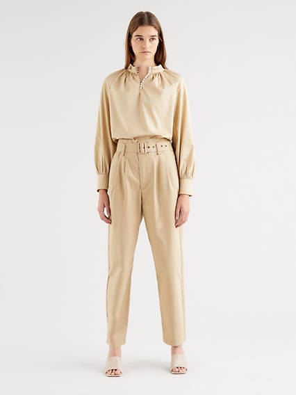 Levi's Tailor High Loose Taper Pants - Femme - Neutral / Incense