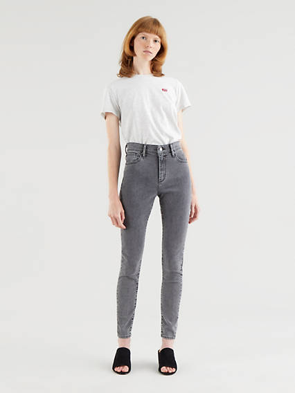 Levi's 720 High Rise Super Skinny Jeans - Femme - Gris / Hazy Brain