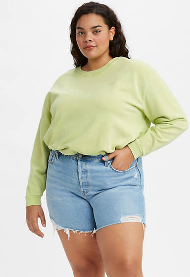 Levi's Melrose Slouchy Crew (Plus) - Femme - Vert / Shadow Lime