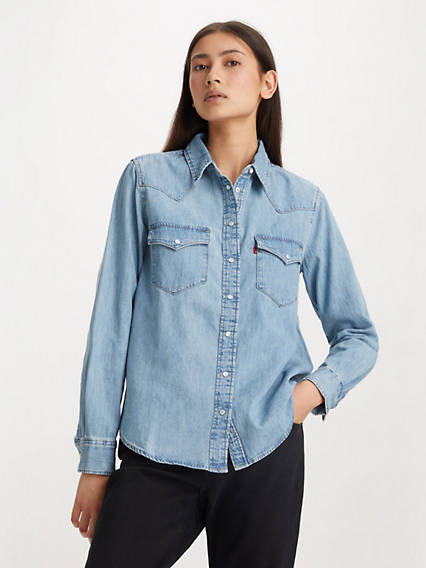 Levi's The Ultimate Western Shirt - Femme - Bleu / Sweet Dreams