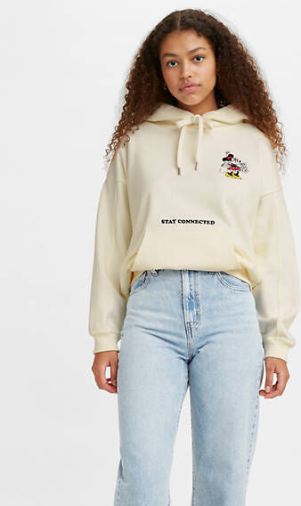 Levi's Levis X Disney Graphic Hoodie - Femme - Blanc / Marshmallow