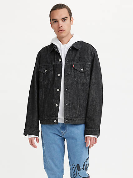 Levi's Levis X Disney Trucker Jacket - Homme - Noir / Mineral Black