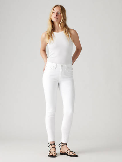 Levi's 721 High Rise Skinny Jeans - Femme - Neutral / Western White