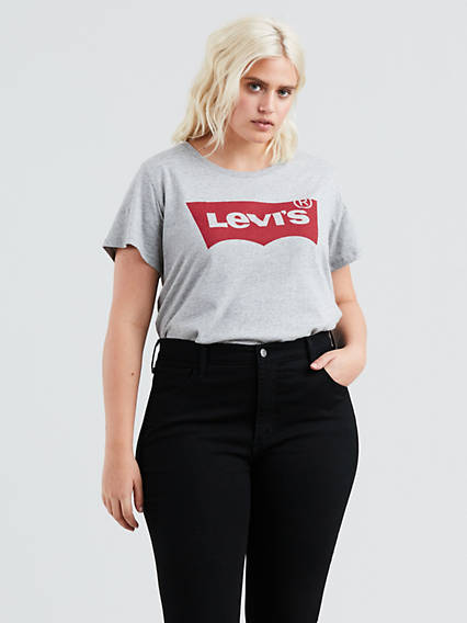 Levi's The Perfect Tee (Plus) - Femme - Gris / Smokestack