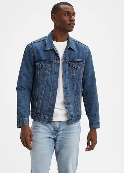 Levi's The Trucker Jacket - Homme - Indigo moyen / Mayze