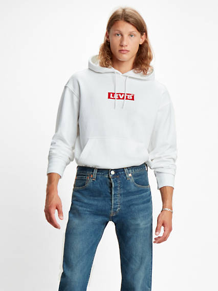 Levi's Relaxed Graphic Hoodie - Homme - Blanc / White