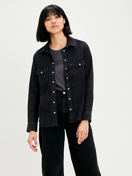 Levi's Essential Western Shirt - Femme - Noir / Night is Black