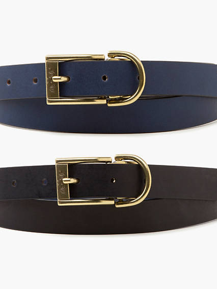 Levi's Reversible Belt - Femme - Bleu / Navy Blue
