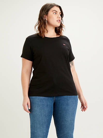 Levi's The Perfect Tee (Plus Size) - Femme - Noir / Mineral Black