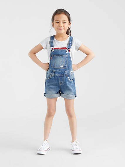 Levi's Kids Shortall - Femme - Bleu / Vintage Waters