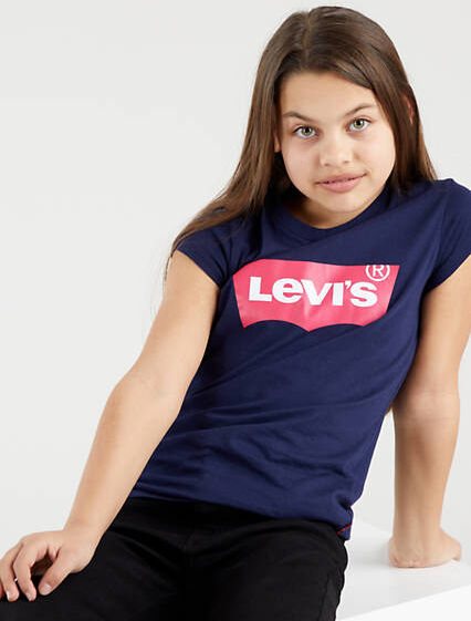 Levi's Teenager Batwing Tee - Femme - Bleu / Tea Tree