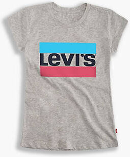 Levi's Teenager Sportswear Logo Tee - Femme - Gris / Grey Heather