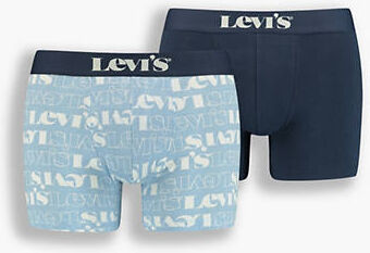 Levi's Basic Boxer Brief 2 Pack - Homme - Bleu / Blue Combo