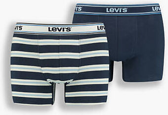 Levi's Basic Boxer Brief 2 Pack - Homme - Bleu / Navy