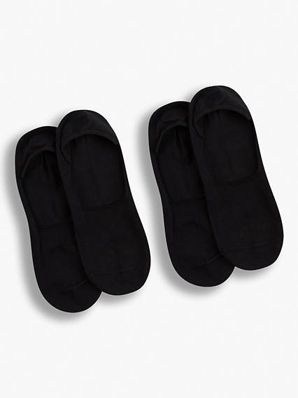 Levi's Low Cut Socks 2 Pack - Unisex - Noir / Jet Black