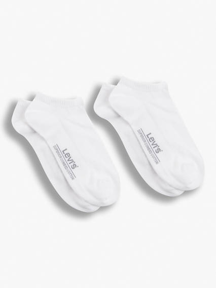 Levi's Low Cut Socks 2 Pack - Femme - Blanc / White