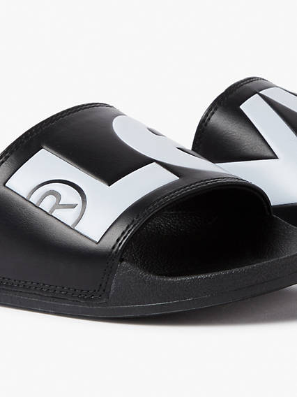 Levi's June Sliders - Homme - Noir / Regular Black