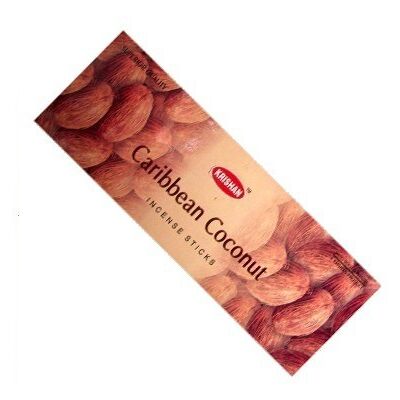 Pack de 25 boites d'encens batons krishan noix de coco - Publicité Pack de 25 boites d'encens batons krishan noix de coco - Publicité