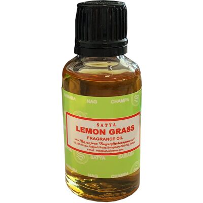 Huile parfumée Satya lemon grass - Publicité Huile parfumée Satya lemon grass - Publicité