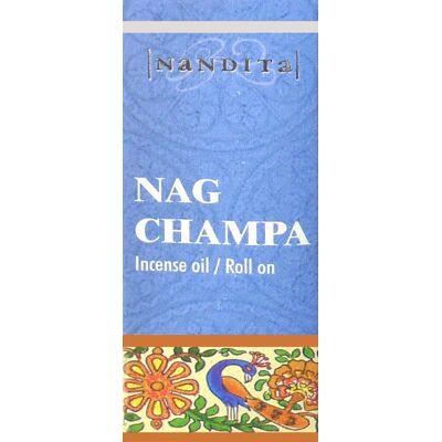 Huile parfumée nandita nag champa - Publicité Huile parfumée nandita nag champa - Publicité
