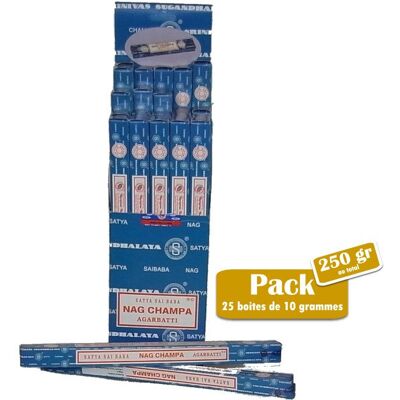 Pack de 25 boites de nag champa 10 gr - Publicité Pack de 25 boites de nag champa 10 gr - Publicité