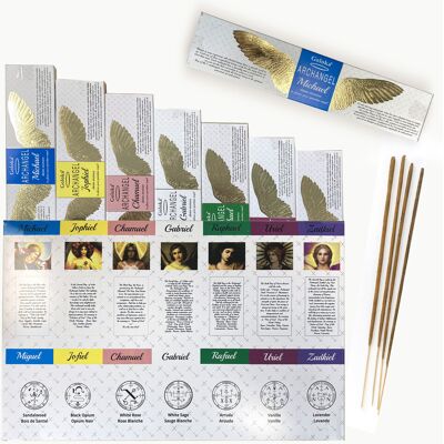 Coffret encens bâtons goloka 7 archanges - Publicité Coffret encens bâtons goloka 7 archanges - Publicité