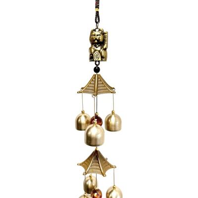 Carillon métal chat porte bonheur 67 cm - Publicité Carillon métal chat porte bonheur 67 cm - Publicité