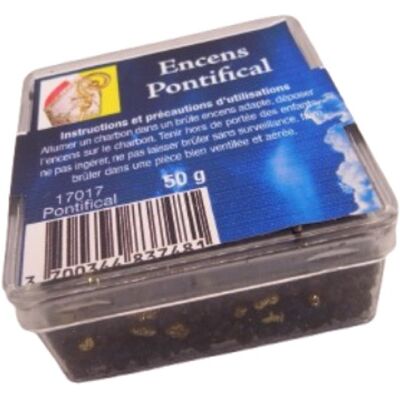 Encens Pontifical résine 50 gr - Publicité Encens Pontifical résine 50 gr - Publicité