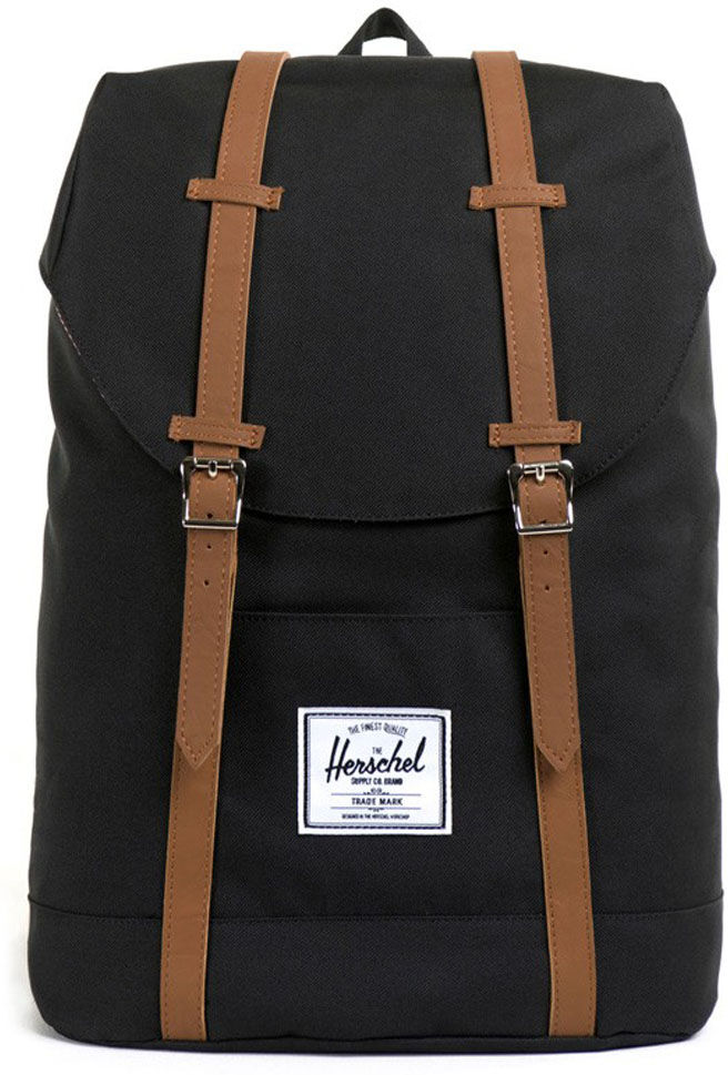 Herschel Retreat Backpack-Black/Tan Herschel Retreat Backpack-Black/Tan