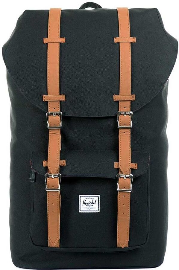 Herschel Little America Backpack-Black/Tan Herschel Little America Backpack-Black/Tan
