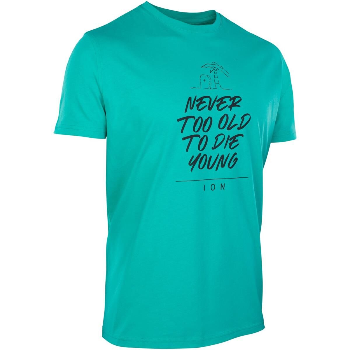 ION T-Shirt Never too old - S - Turquoise
