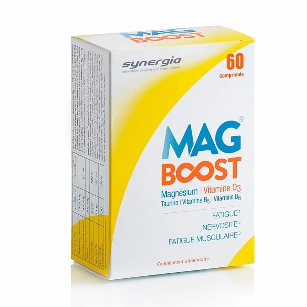 Synergia MagBoost  - 60 comprimés ? Stress et Fatigue Physique ou Musculaire - Synergia