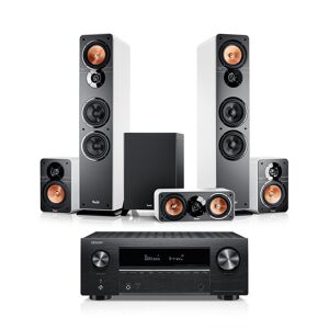 Teufel ULTIMA 40 Surround + DENON X3800H 5.1-Set Blanc