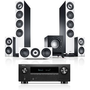 Teufel DEFINION 3 Surround + Denon X3800H "5.1-Set" Blanc / Noir - Publicité Teufel DEFINION 3 Surround + Denon X3800H "5.1-Set" Blanc / Noir - Publicité