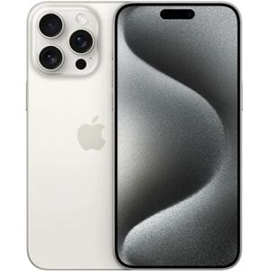 Apple - iPhone 15 Pro Max - 256 Go - Reconditionné - Parfait état - Titane blanc