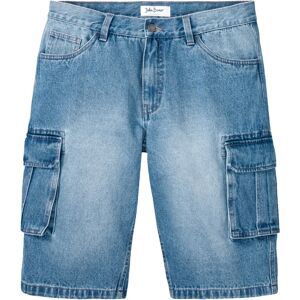 bonprix Bermuda en jean cargo, Loose Fit bleu 48/40