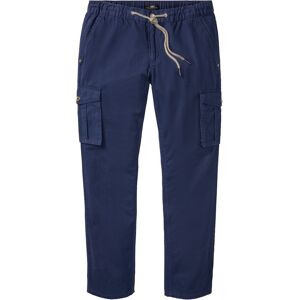 bonprix Pantalon cargo Regular Fit, Straight bleu 46/44/50/42/40/48