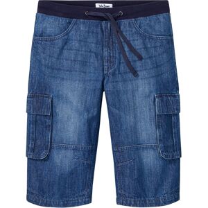 bonprix Bermuda long en jean, Loose Fit bleu 42/48/54/40/44/46