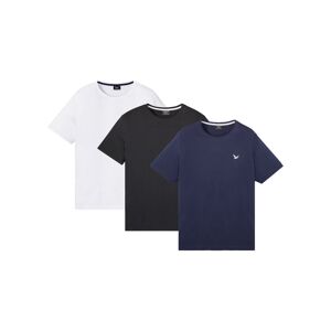 bonprix Lot de 3 T-shirts blanc 60/62 (XXL)/56/58 (XL)