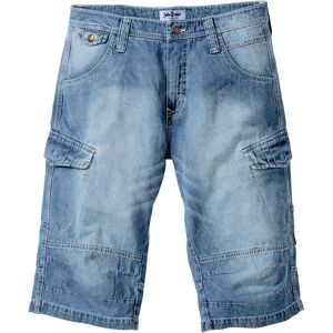 bonprix Bermuda long en jean Loose Fit bleu 56/46/48/50/52/54