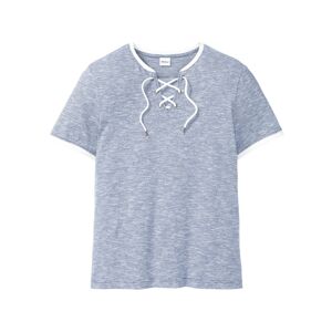 bonprix T-shirt avec lacage bleu 44/46 (S)/60/62 (XXL)/64/66 (3XL)/68/70 (4XL)/72/74 (5XL)