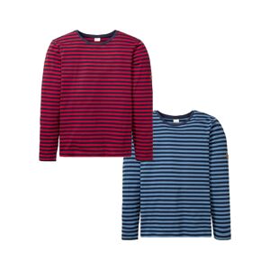 bonprix Lot de 2 T-shirts manches longues rouge 68/70 (4XL)/56/58 (XL)/60/62 (XXL)/64/66 (3XL)/48/50 (M)/44/46 (S)/52/54 (L)