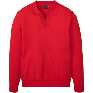 bonprix Pull col polo rouge 52/54 (L)/60/62 (XXL)/68/70 (4XL)/56/58 (XL)/48/50 (M)/44/46 (S)/64/66 (3XL)