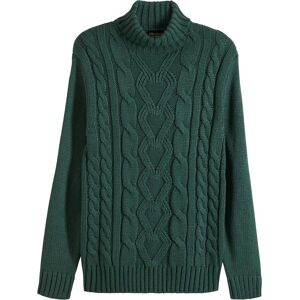 bonprix Pull col roule a motif torsade vert 60/62 (XXL)/52/54 (L)/56/58 (XL)/48/50 (M)/44/46 (S)