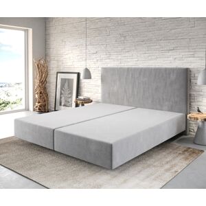 DELIFE Cadre de sommier Dream-Well 180x200 Microfibre Gris