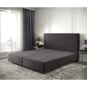 DELIFE Cadre de sommier Dream-Well 180x200 Microfibre Noir