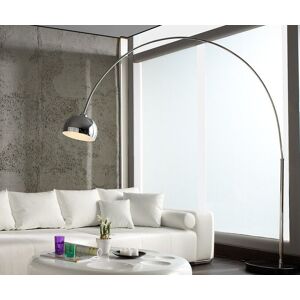 DELIFE Lampadaire Big-Deal deluxe chrome argent gradable