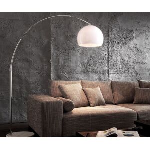 DELIFE Lampe Big-Deal eco lounge arc marbre blanc reglable