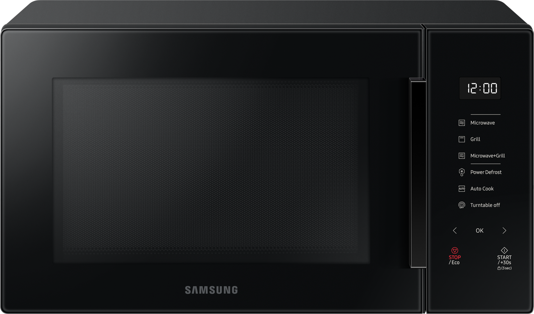 Notice d'utilisation, manuel d'utilisation et mode d'emploi Samsung Micro-ondes Gril 30L Noir Samsung - MG30T5018CK   