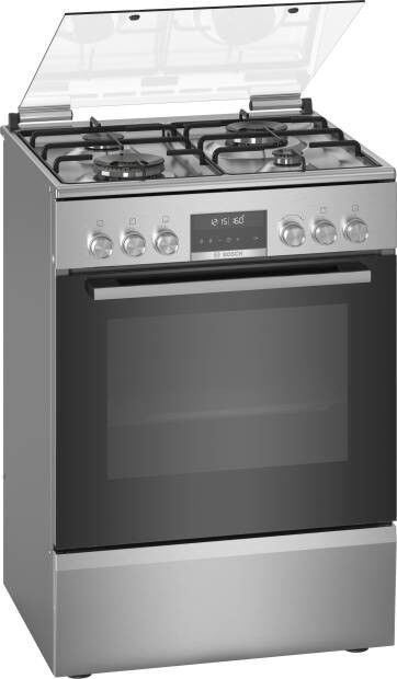 Notice d'utilisation, manuel d'utilisation et mode d'emploi BOSCH HXS79RJ50 CUISINIERE 4GAZ PYROLYSE 63L INOX BOSCH   